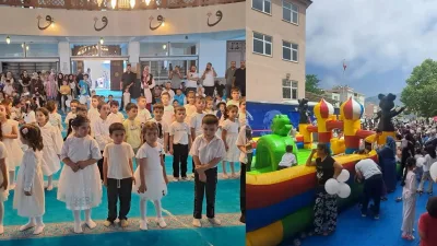 Andırın’da Yaz Kur'an Kurslarında eğitim-öğretim gören öğrenciler, “Çocuk Şenliği” etkinliğiyle