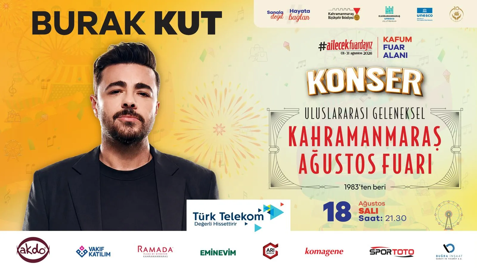 Fuar Sahnesinde Burak Kut Heyecanı!