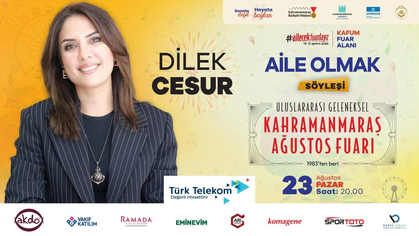 Ağustos fuarı’nda renkli pazar!