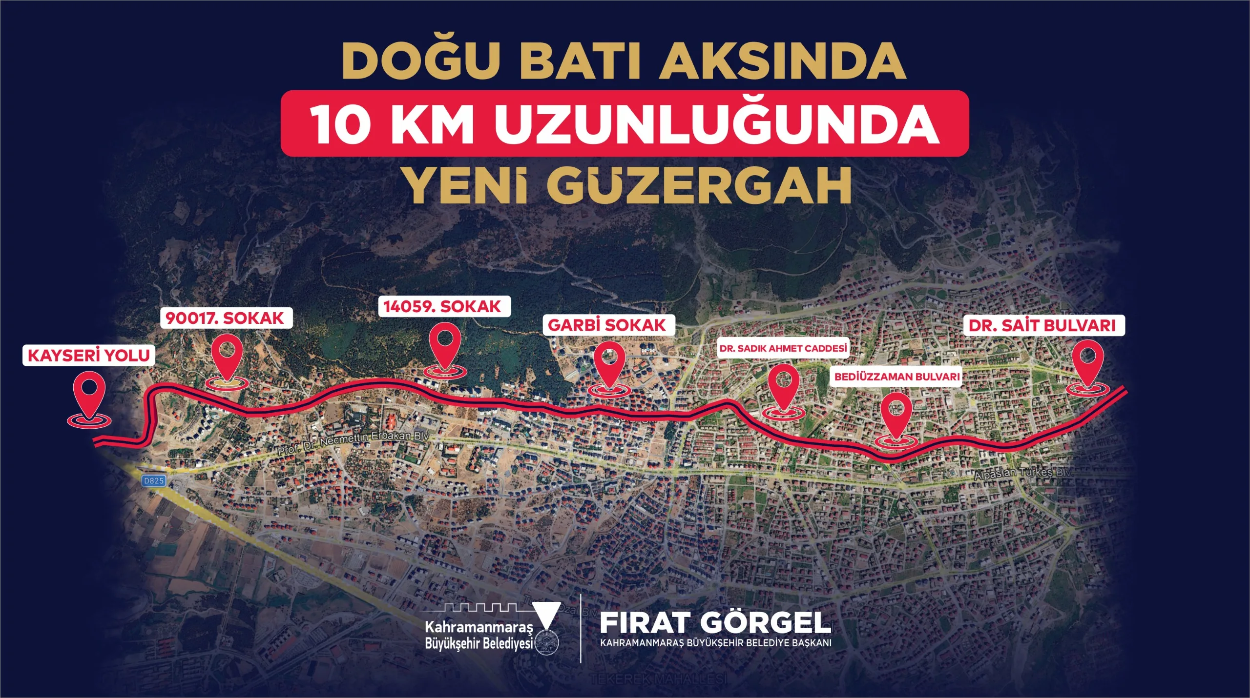 Büyükşehir’den Doğu – Batı Ulaşımına Alternatif Yol