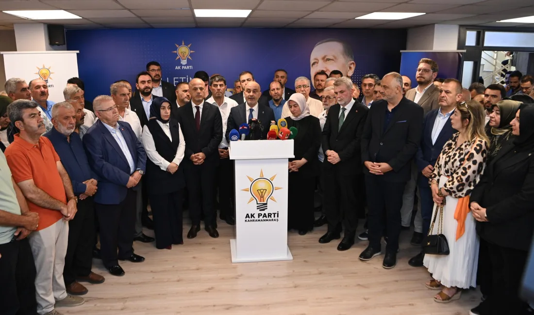 AK Parti'nin kuruluşunun 25. yıl dönümü dolayısıyla mesaj yayımlayan Kahramanmaraş