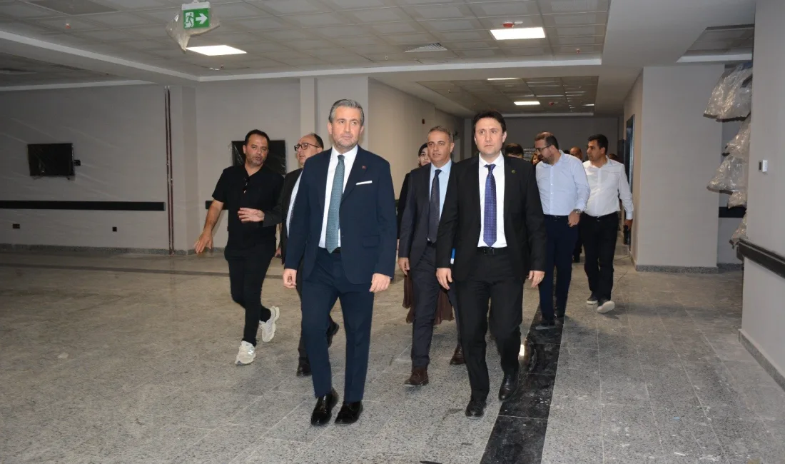Kahramanmaraş’ta yapımı devam eden 750 Yataklı Devlet Hastanesi projesinde çalışmaların