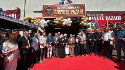 Kahramanmaraş’ta ticaretin önemli merkezlerinden birisi olan Sosyete Pazarı yeni yerinde