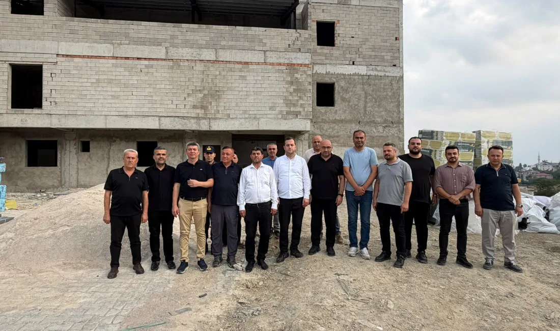 Andırın Şehit Hakan Taşgıt Öğretmenevi yerleşkesinde yapımı süren Düğün Salonu