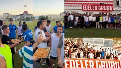 Kahramanmaraş İstiklalspor’un dün gerçekleştirdiği antrenmanda tam anlamıyla birlik ve beraberlik