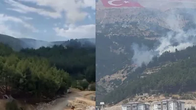 Kahramanmaraş’ta Tömek Bölgesi’nde orman yangını meydana geldi. Ekipler yangını kontrol