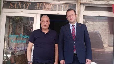 Andırın Kaymakamı Ömer Bulut, Andırın Postası Gazetesi'ni ziyaret etti.