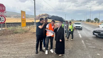 Kahramanmaraş’ın Pazarcık ve Çağlayancerit ilçelerinde yapımı süren Çevre Yolu ve