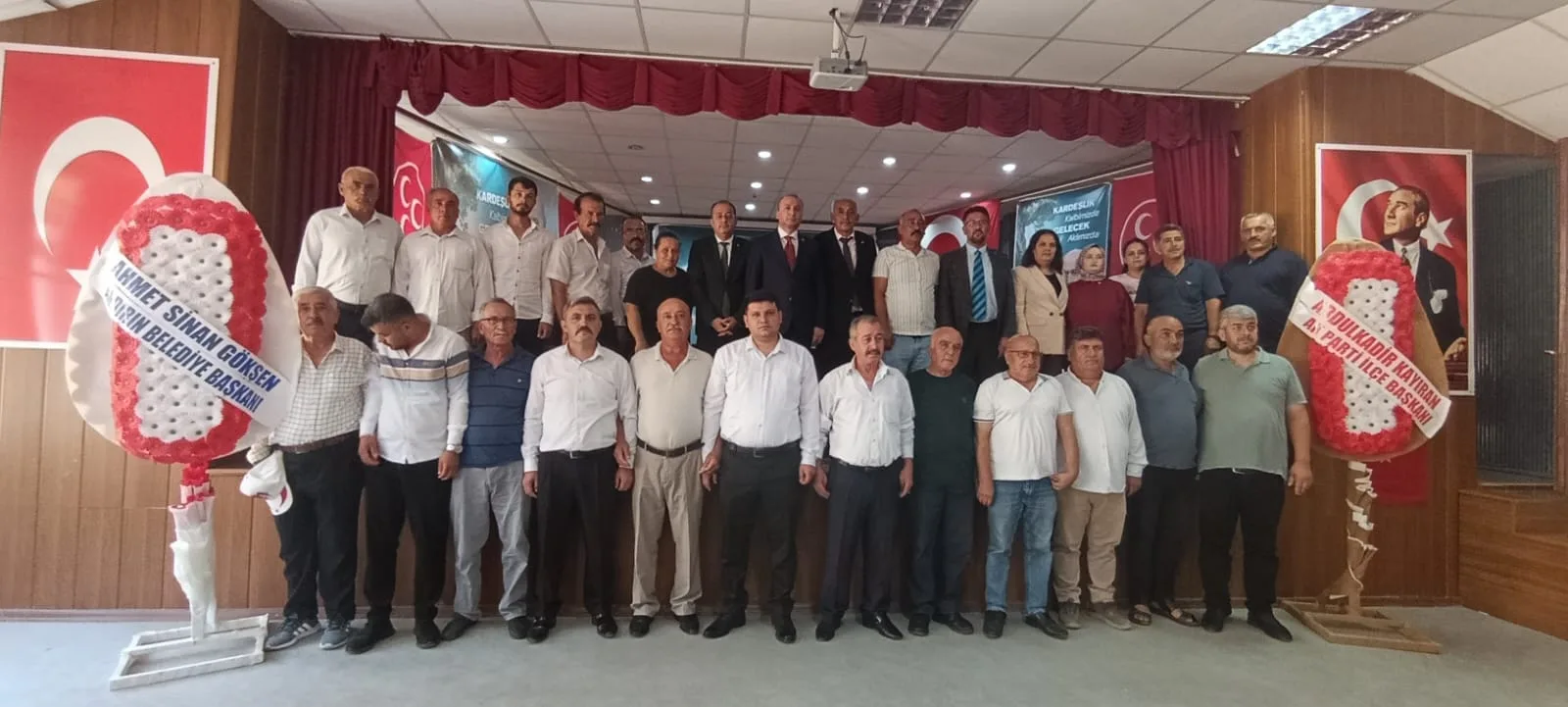 MHP Andırın’da olağan kongre gerçekleştirildi. Tek liste ile yapılan seçimde