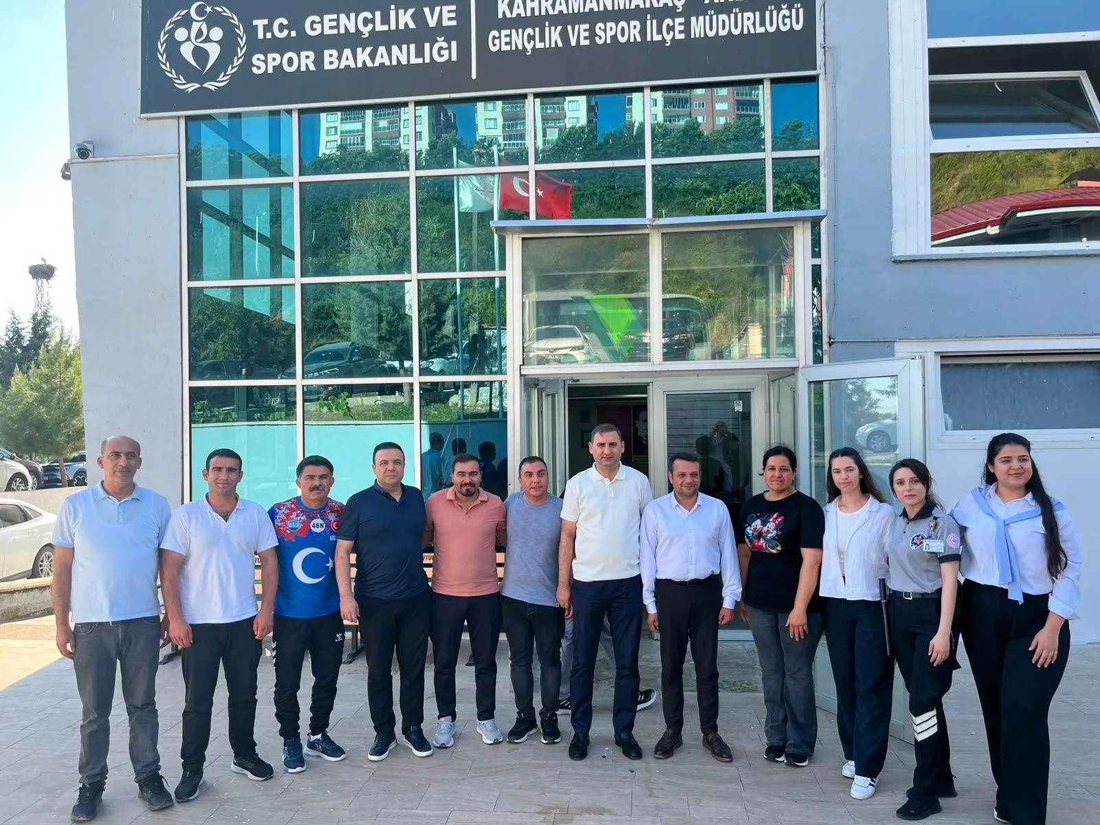 Kahramanmaraş Gençlik ve Spor İl Müdürü Yasin Özdemir ve beraberindeki