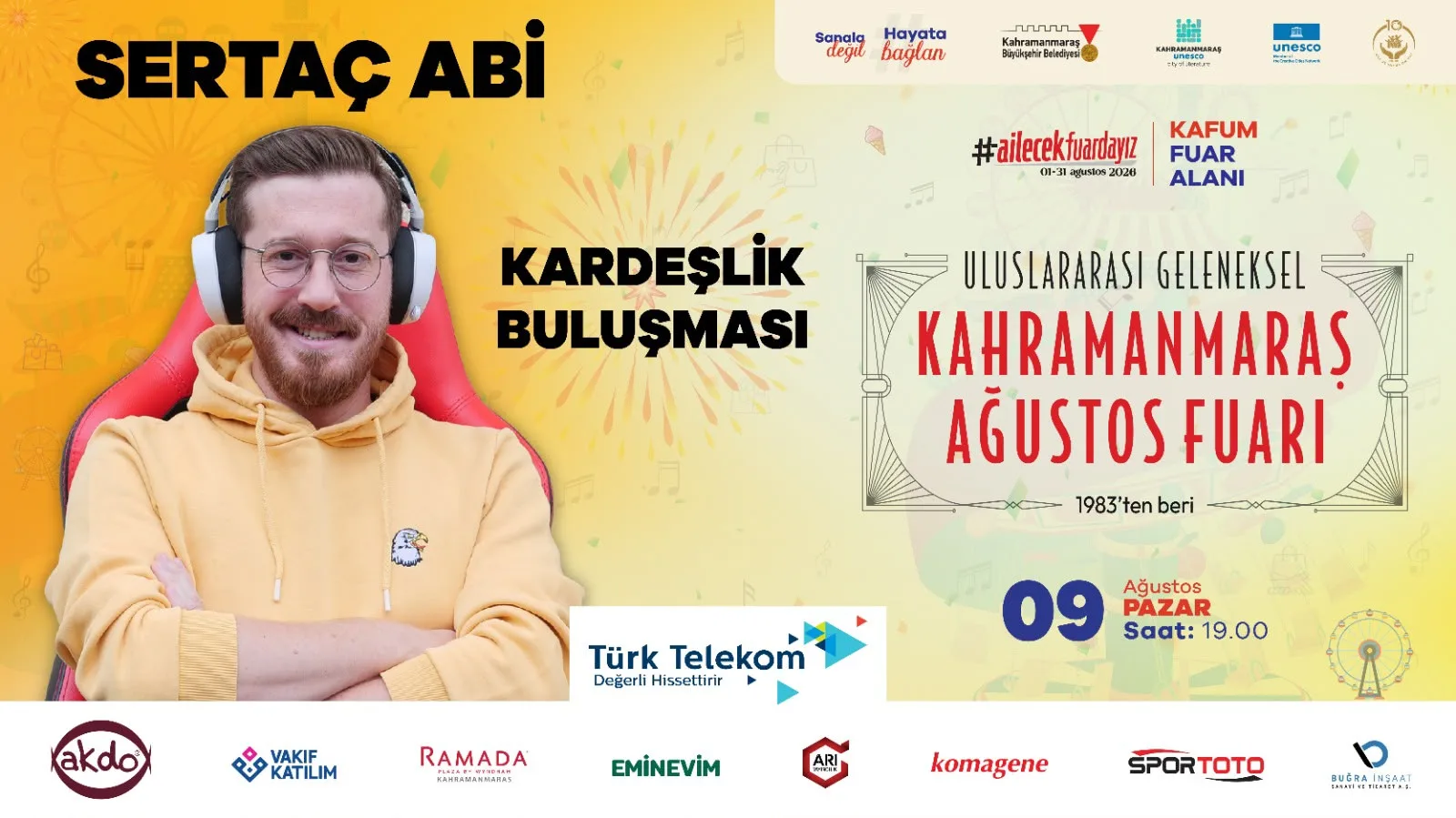 Kafum'da pazar günü ailelerin ve çocukların olacak!
