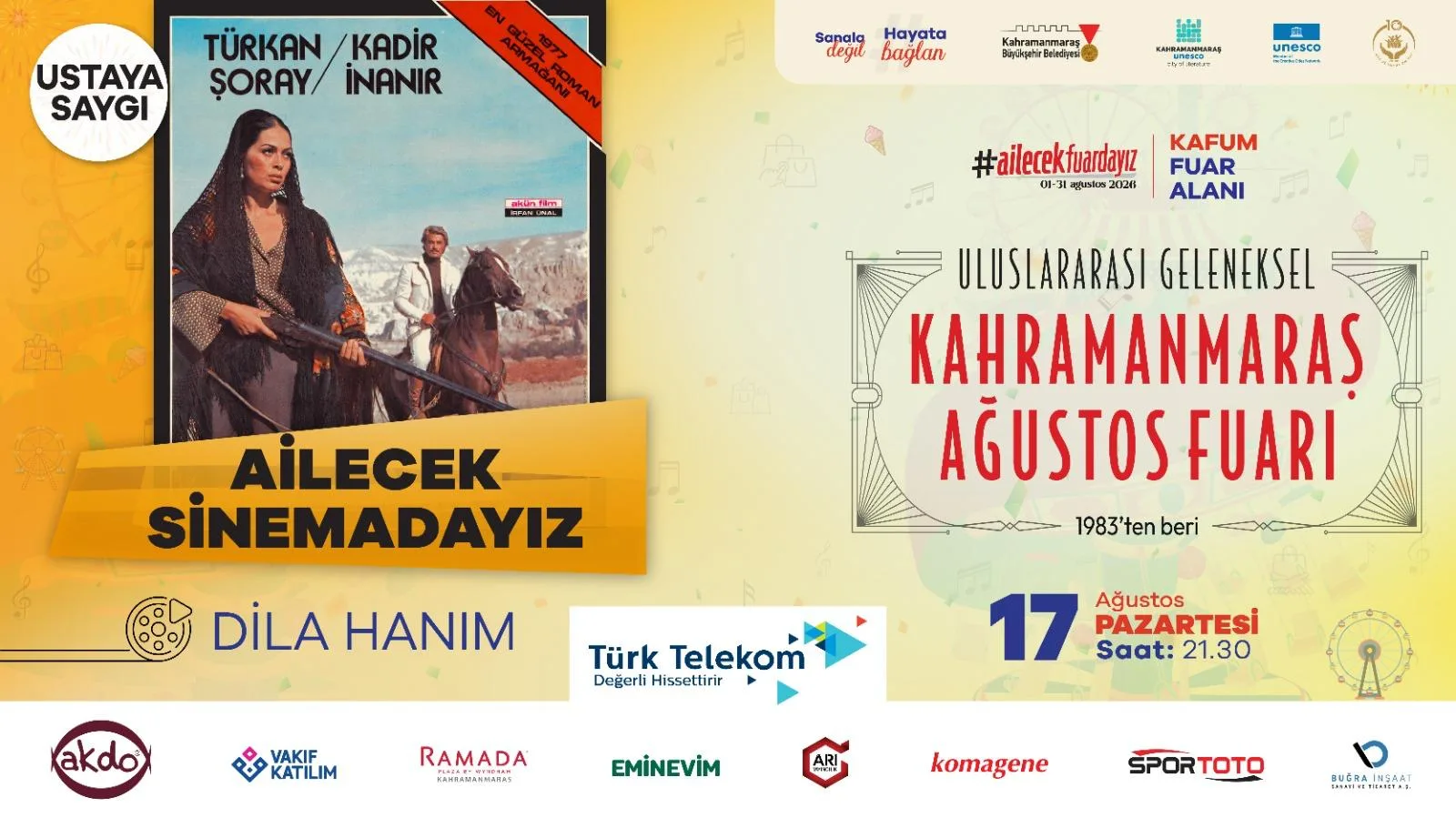 Fuarda Yarışma ve Açık Hava Sineması Keyfi