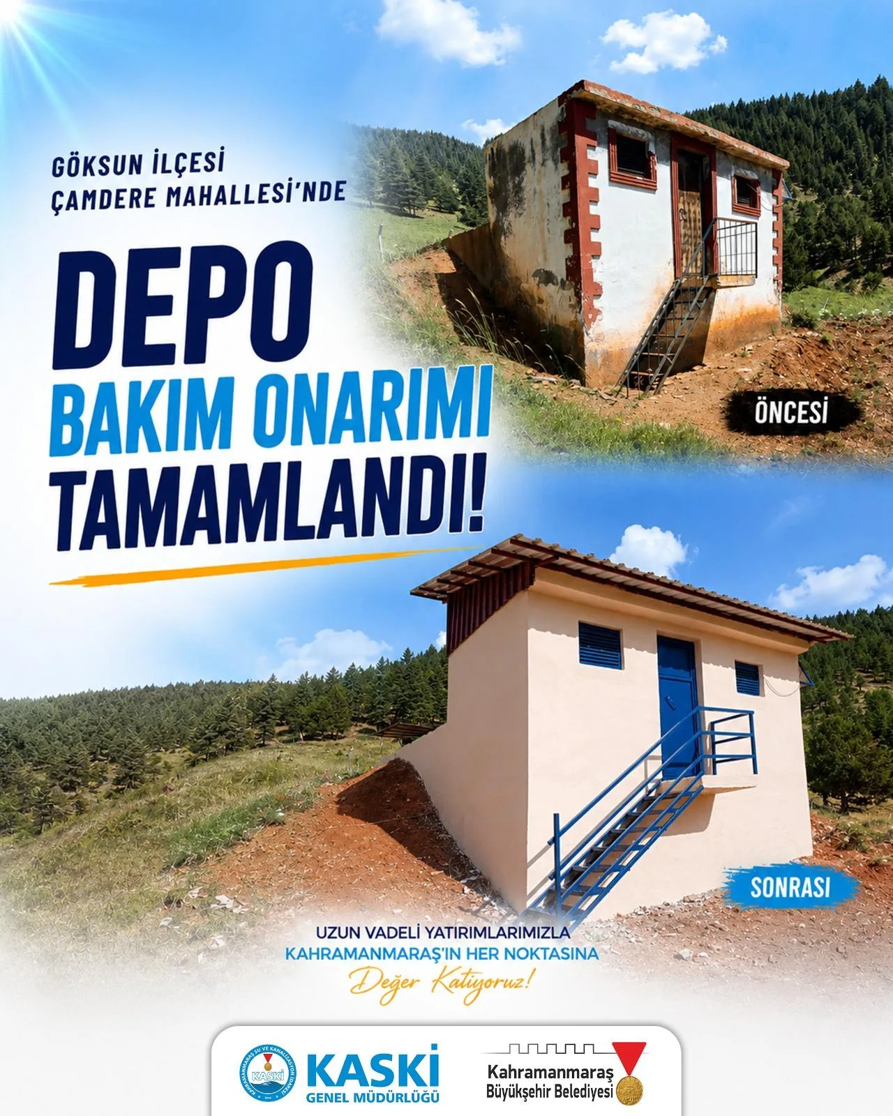 Göksun’un İçme Suyu Altyapısına Dev Dokunuş!