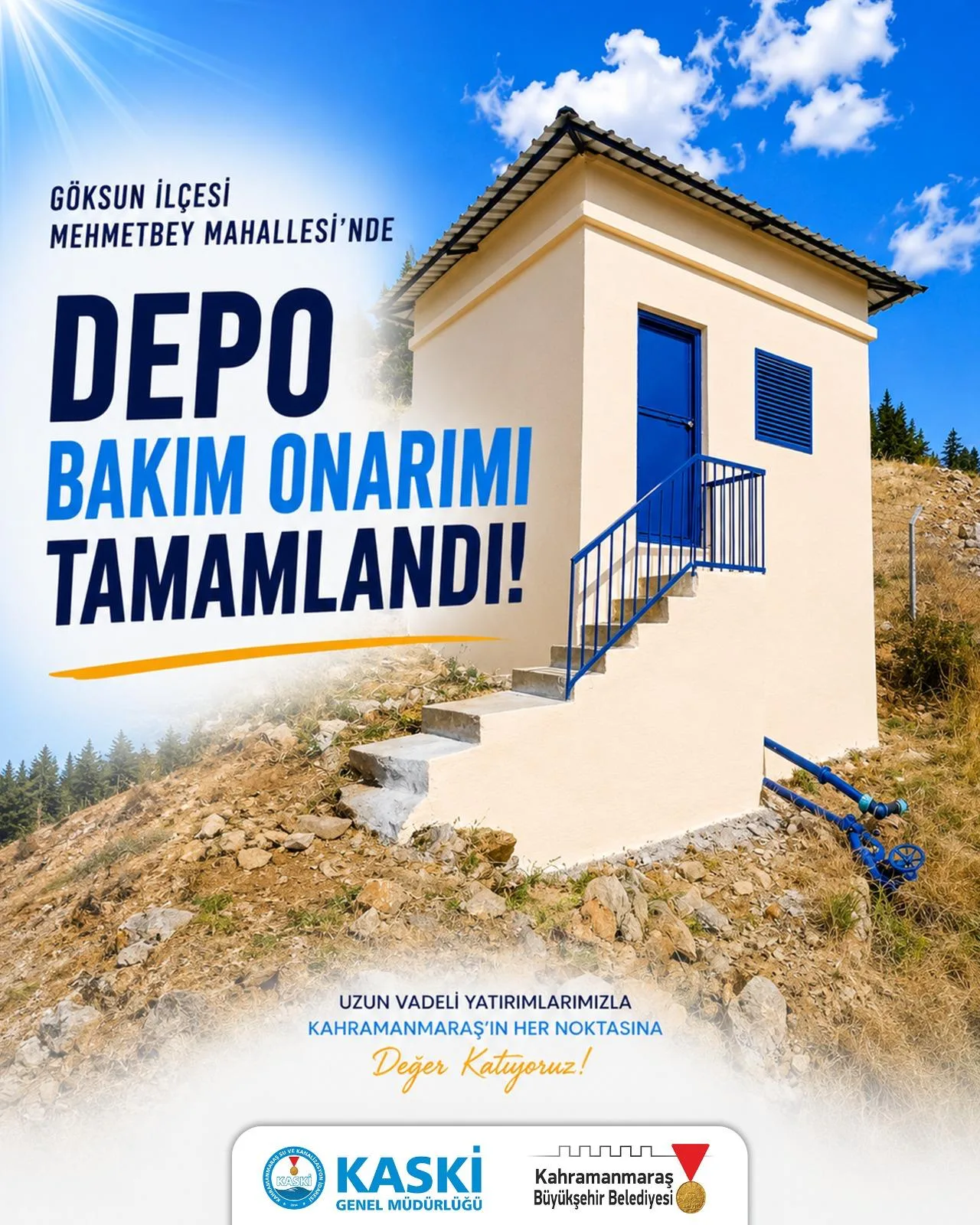 Göksun’un İçme Suyu Altyapısına Dev Dokunuş!