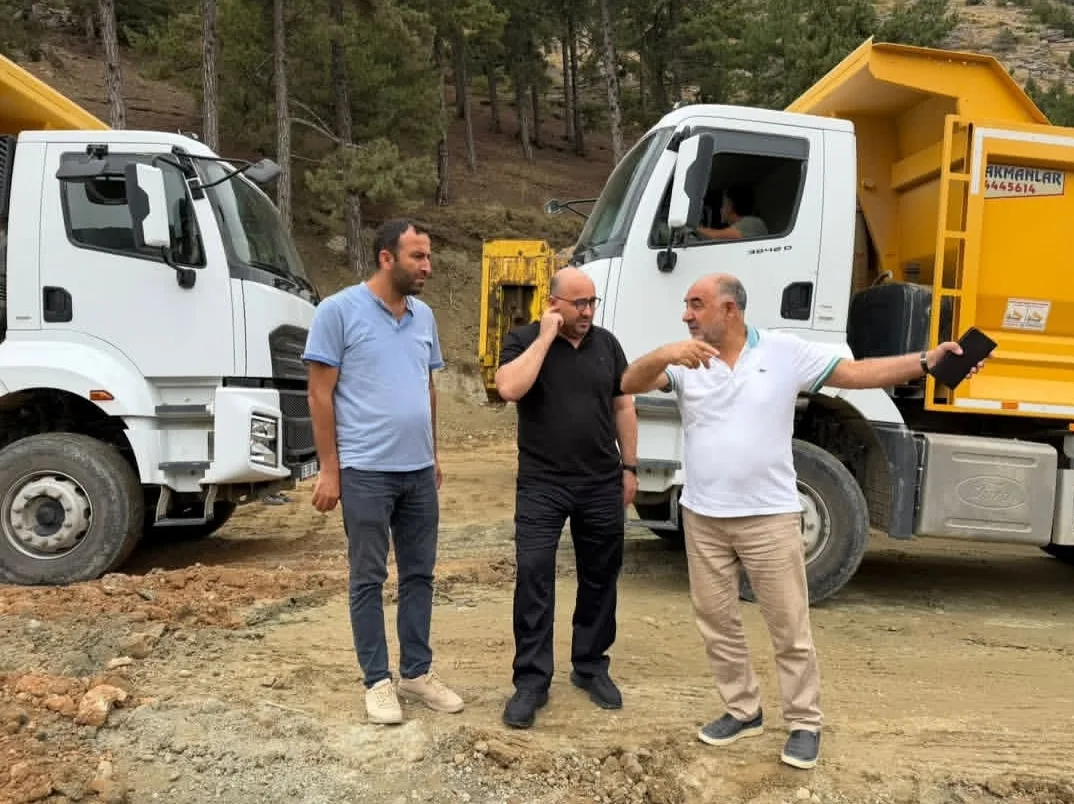Ak partili şahin'den yol i̇ncelemesi!