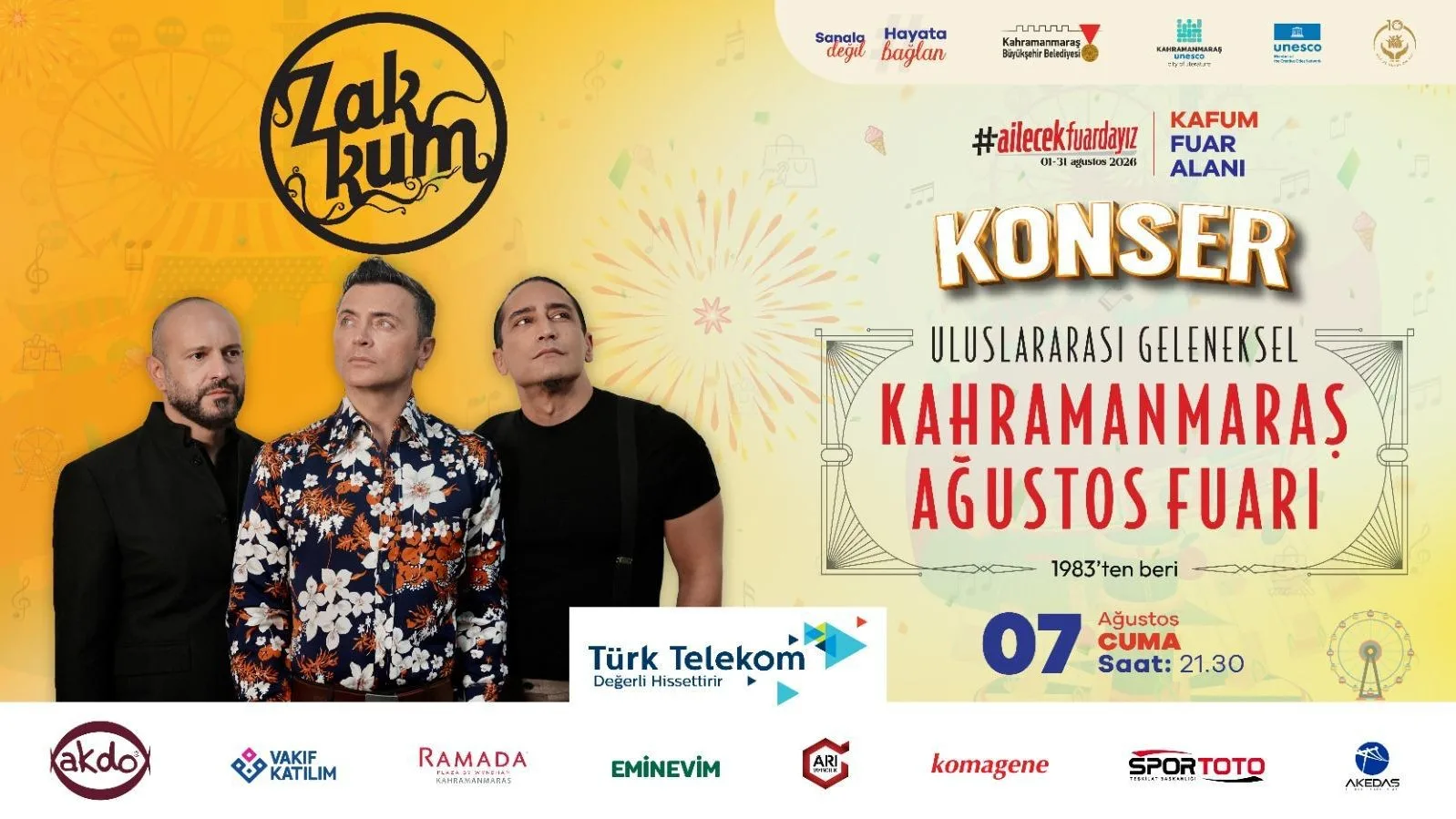 Geleneksel Ağustos Fuarı’nda Rock Rüzgârı! Geleneksel Ağustos Fuarı’nda Rock Rüzgârı!
