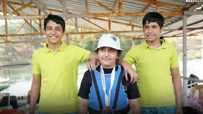 Kahramanmaraş'ta kano sporuyla yaz okulunda tanışan 10 yaşındaki Buğlem Kalay,