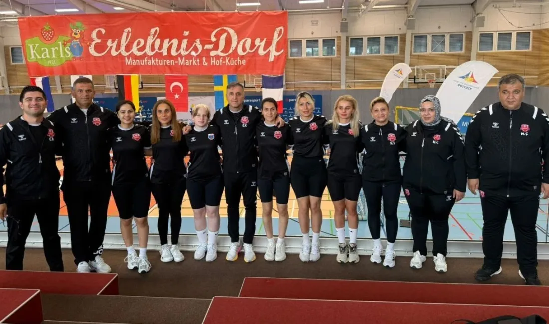 Almanya’da düzenlenen Goalball Avrupa Şampiyonlar Ligi’nde mücadele eden Kahramanmaraş Büyükşehir