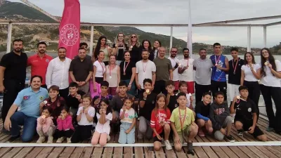Kahramanmaraş’ta 30 Ağustos Zafer Bayramı kutlamaları kapsamında Kılavuzlu Su Sporları