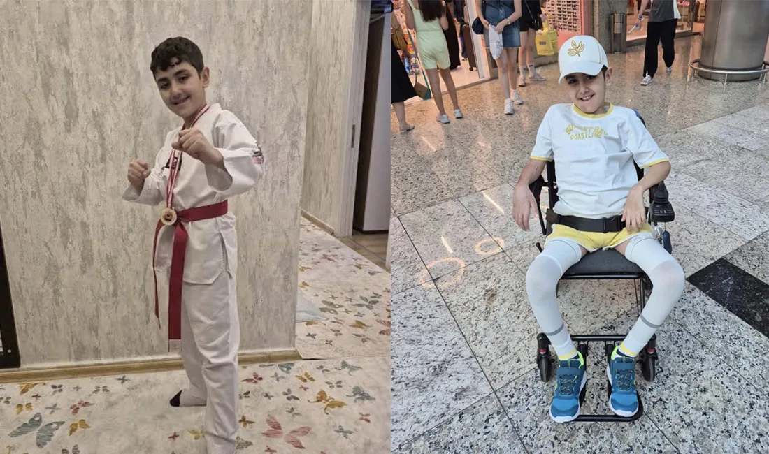 Kahramanmaraş’taki okul saldırısında yaralanan Osman Tunahan, tedavisinin ardından yeniden dışarı