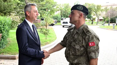 Kahramanmaraş Garnizon Komutanı Tuğgeneral Hakan Kan, KSÜ Rektörü Prof. Dr.