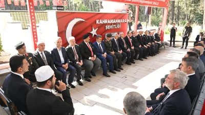 Kahramanmaraş’ta 19 Eylül Gaziler Günü dolayısıyla düzenlenen tören ve anma