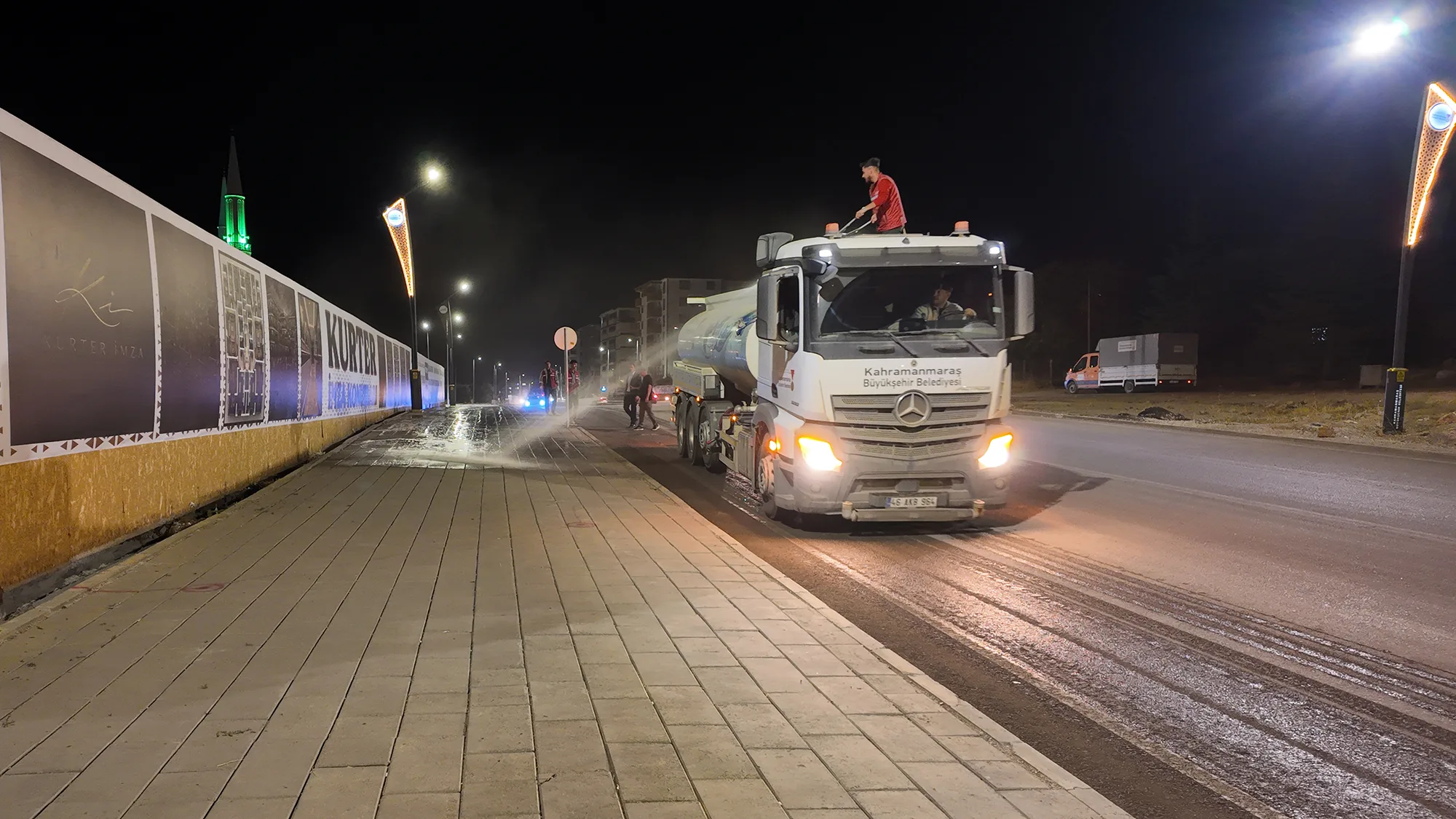 Afşin’de kent estetiğini güçlendiren temizlik