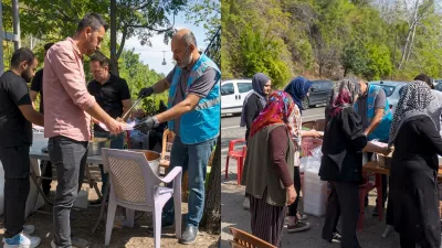 Andırın Belediyesi, ilçedeki taziyelerde acılı ailelere desteklerini sürdürüyor.