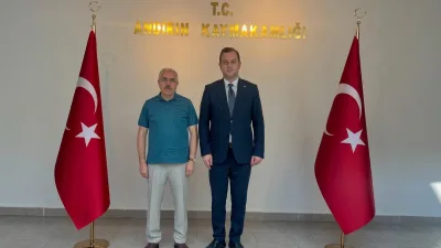 Andırınlı Vali Ali Çınar, Andırın Kaymakamı Ömer Bulut’u makamında ziyaret