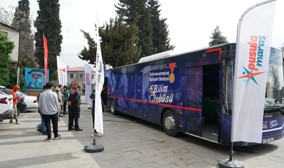 Kahramanmaraş Büyükşehir Belediyesi bünyesinde hizmet veren Pusula Maraş Bilim Otobüsü,