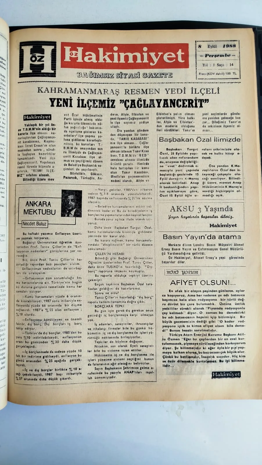 38 yıl oldu: çağlayancerit’in bayramı!