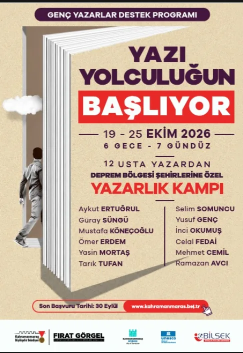 Deprem bölgesinden 20 genç kalem buluşuyor!