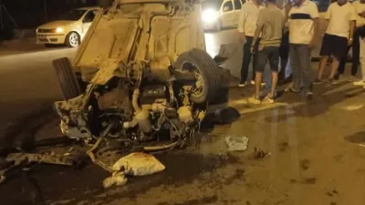 Kahramanmaraş’ta gece saatlerinde Madalyalı Kavşak’tan Adana yönüne ilerleyen güzergâhta, Odun