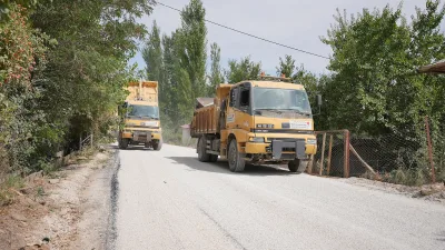 Kahramanmaraş Büyükşehir Belediyesi, Göksun Yiricek Mahallesi’ne ulaşım sağlayan 2,5 kilometrelik