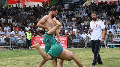 3. Kertmen Karakucak ve Şalvar Güreşi Festivali’ne katılan Kahramanmaraş Büyükşehir