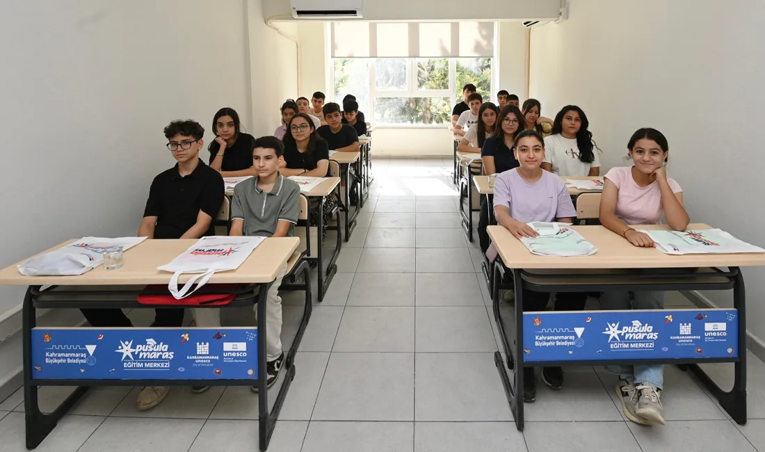 Kahramanmaraş Büyükşehir Belediyesinin şehre kazandırdığı Pusula Maraş Eğitim Merkezi’nde, LGS