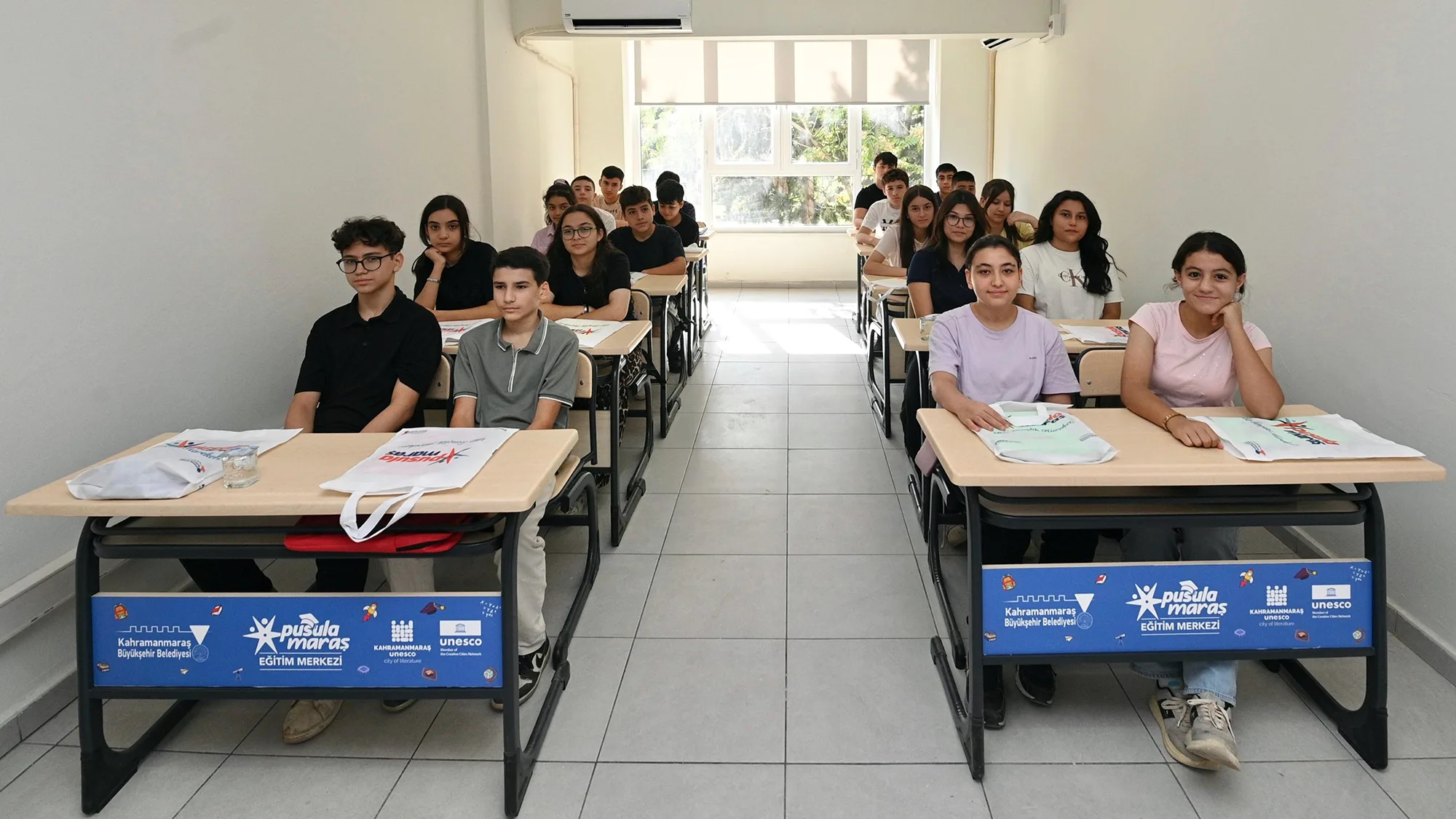 Pusula maraş eğitim merkezi’nde i̇lk ders zili çaldı!