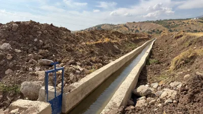 Kahramanmaraş Büyükşehir Belediyesi, Dulkadiroğlu Peynirdere Mahallesi’ne 3 kilometrelik sulama kanalı