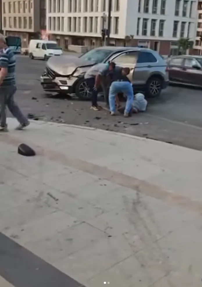 Trafik işıkları çalışmadı, kaza kaçınılmaz oldu!