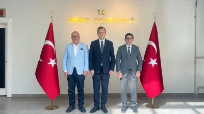 Komşu ilçeden gelen heyet, Andırın'da kaymakamlık ve belediyeye gerçekleştirdiği ziyaretlerde