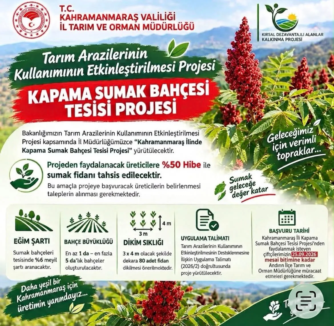 Andırın'da üreticilere yeni gelir kapısı