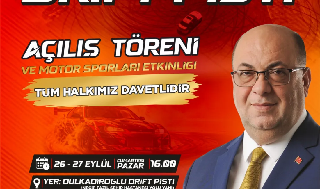 Dulkadiroğlu Belediyesi, gençlerin ve motor sporları tutkunlarının heyecanla beklediği "Drift