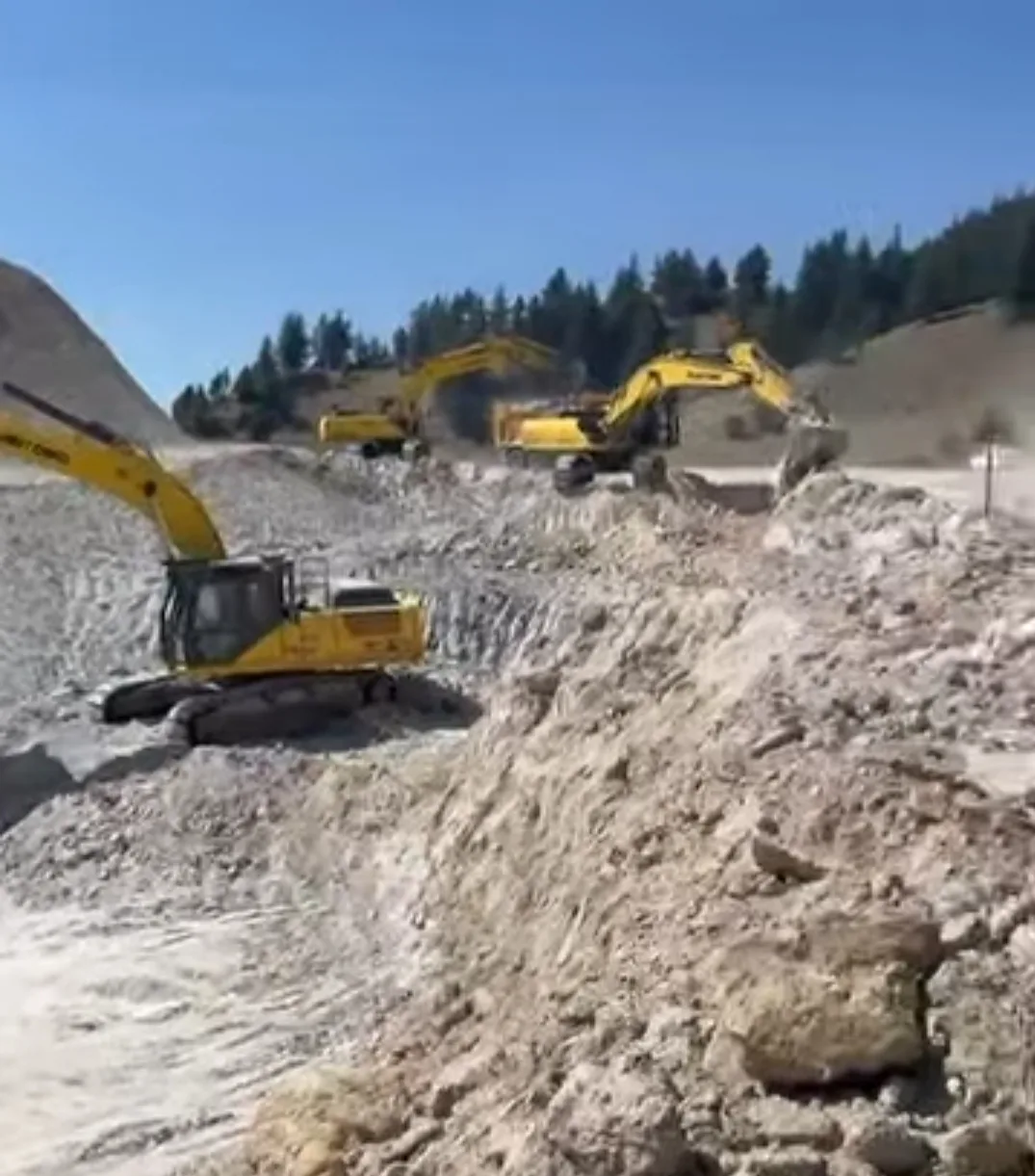 Andırın-göksun yolunda hummalı çalışma