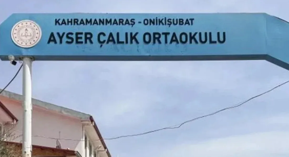 Kahramanmaraş’ta 15 Nisan’da Ayser Çalık Ortaokulu’nda meydana gelen ve 1