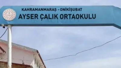 Kahramanmaraş’ta 15 Nisan’da Ayser Çalık Ortaokulu’nda meydana gelen ve 1