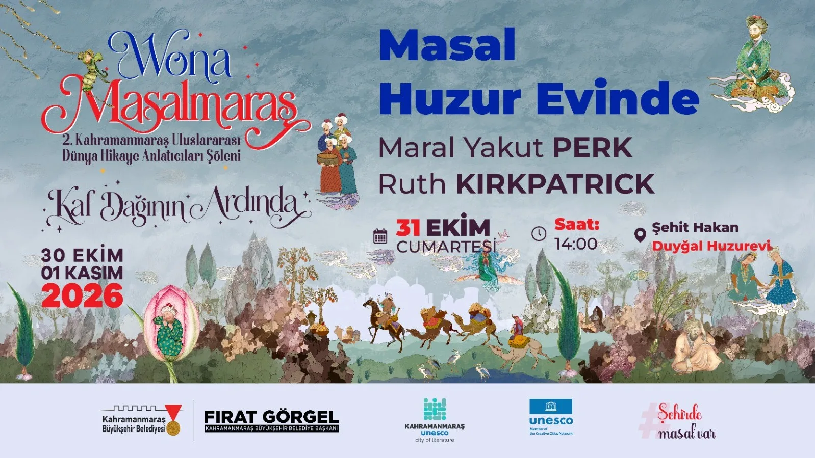 Kaf dağı’nın ardındaki masallar kahramanmaraş’ta buluşuyor!