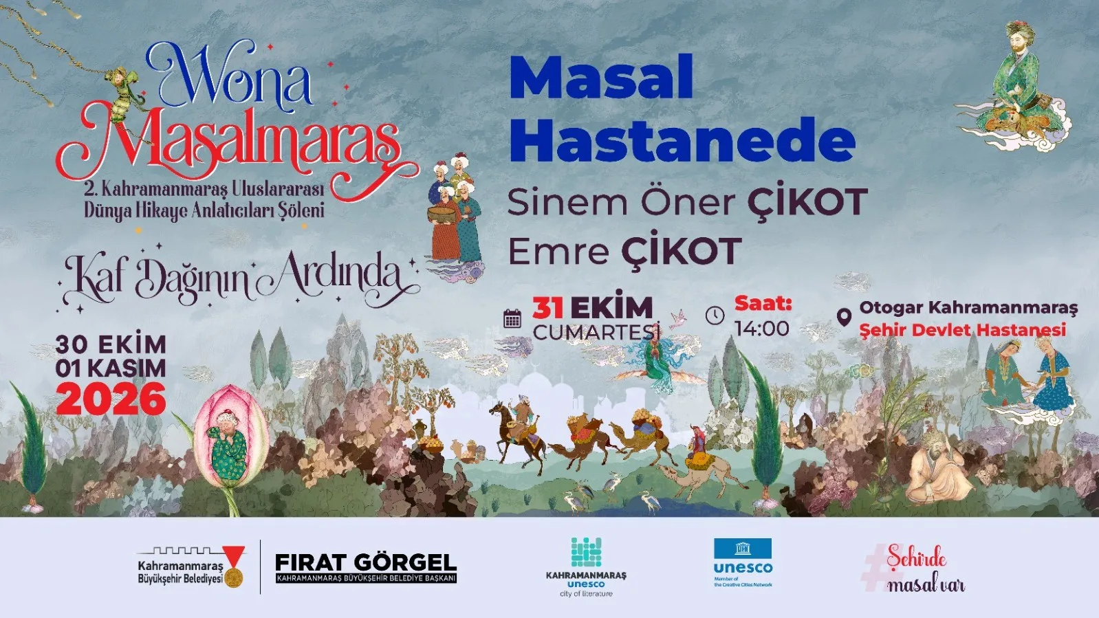 Kaf dağı’nın ardındaki masallar kahramanmaraş’ta buluşuyor!