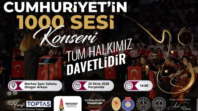 Onikişubat Belediyesi, Cumhuriyet’in 103. yıl dönümünü 1300 öğrencinin aynı sahnede