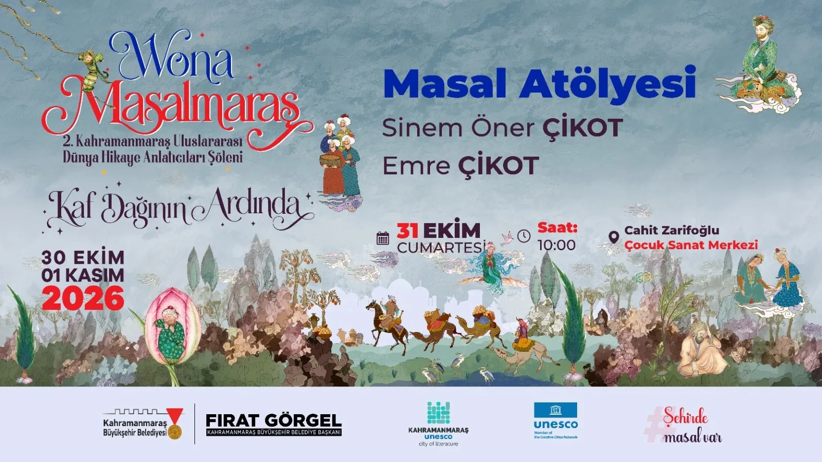 Kaf dağı’nın ardındaki masallar kahramanmaraş’ta buluşuyor!