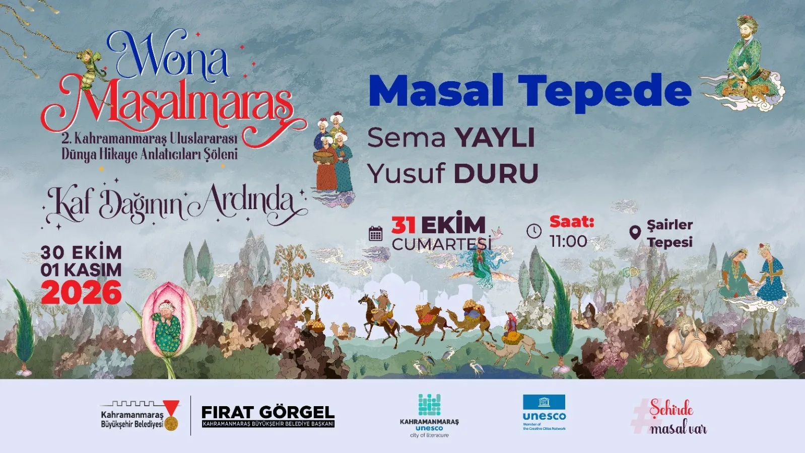 Kaf dağı’nın ardındaki masallar kahramanmaraş’ta buluşuyor!
